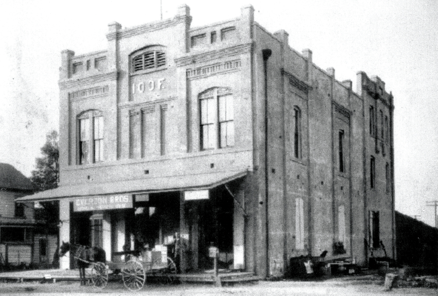 historic photo of the Odd Fellows building