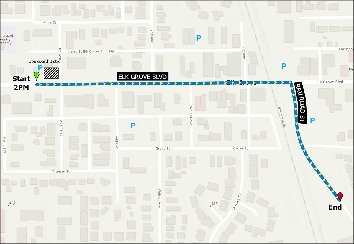 Larson Parade Route Map