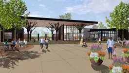 Rendering of the inside of the entrance